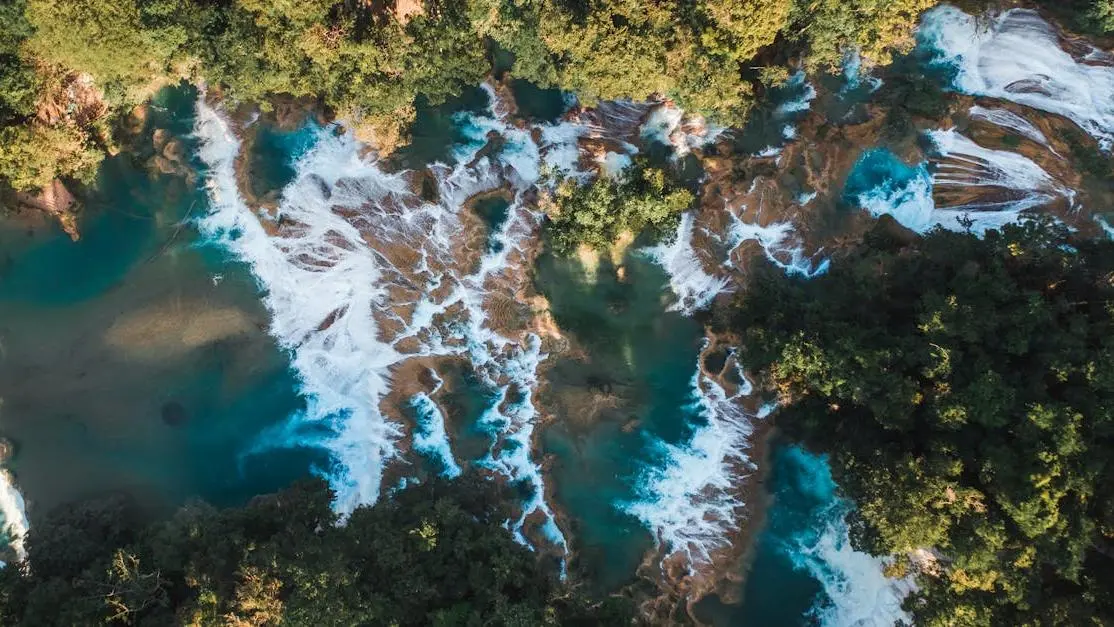 Cascading river water showcasing narrative momentum.