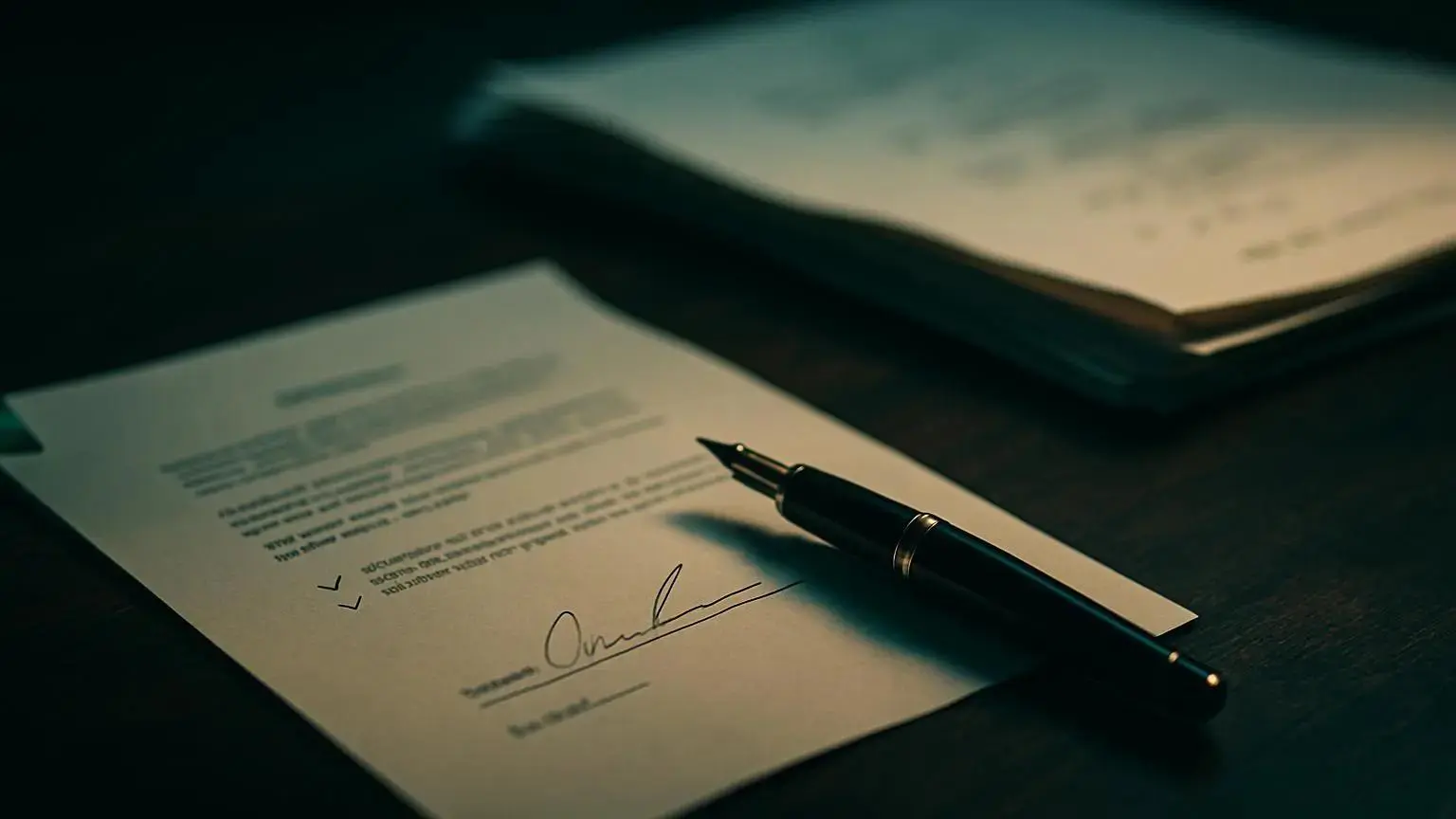 Screenplay options explained: AI-generated cover with film script pages and contract imagery